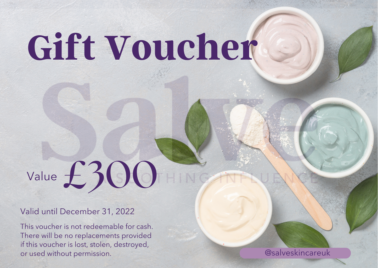 Salve Skincare Gift Card